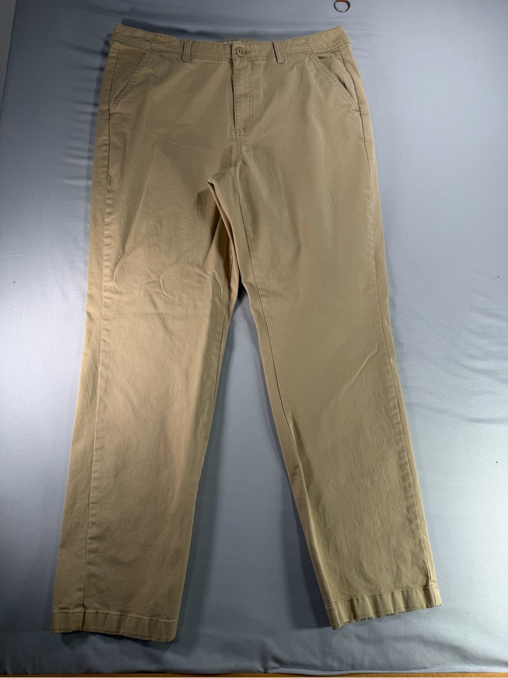 LL Bean Women 14 Favorite Fit Khaki Tan Ultimate Chino Straight Leg Pants #962